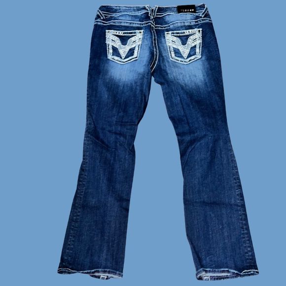 Vigoss Chelsea Slim Bootcut Mid Rise Jeans Size 11/12 34x30 - Picture 3 of 5